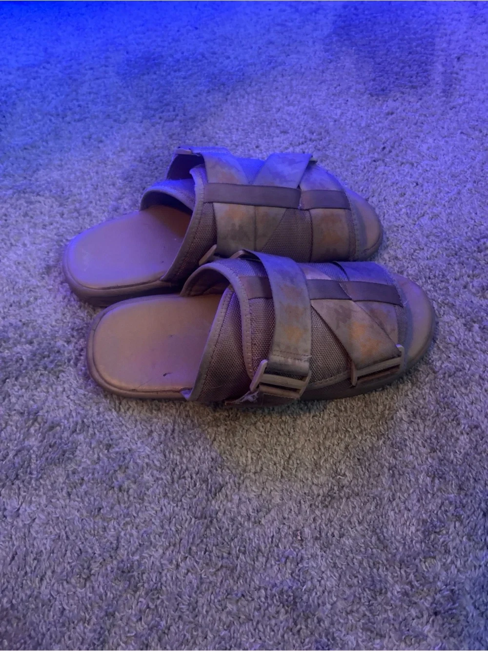 Kappa Men’s Slip-On Sandals in Brown and Tan